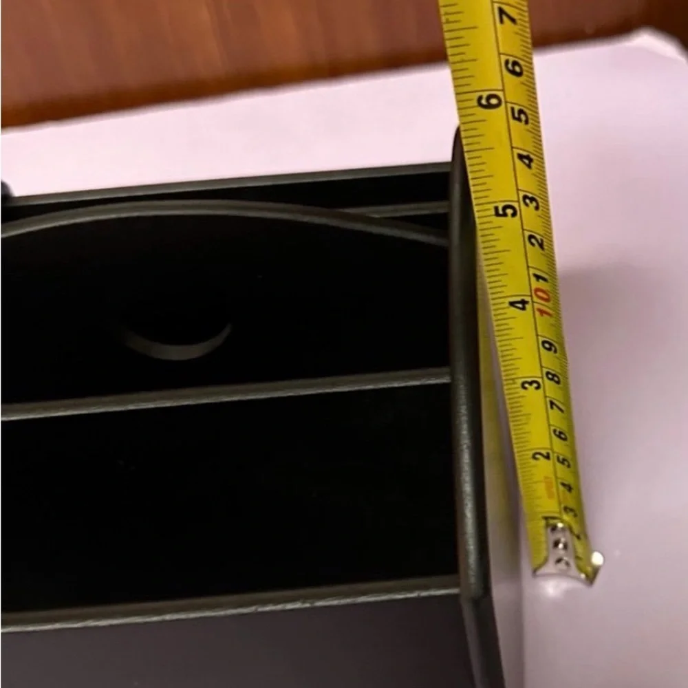 Black Remote Control organizer Caddy with Rotating Base